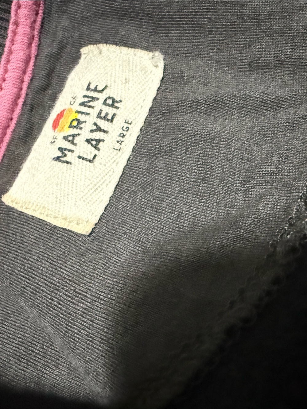 Marine Layer Women's Cloud 9 Fleece Anytime Rainbow Stripe Sweatshirt Large - Picture 4 of 8